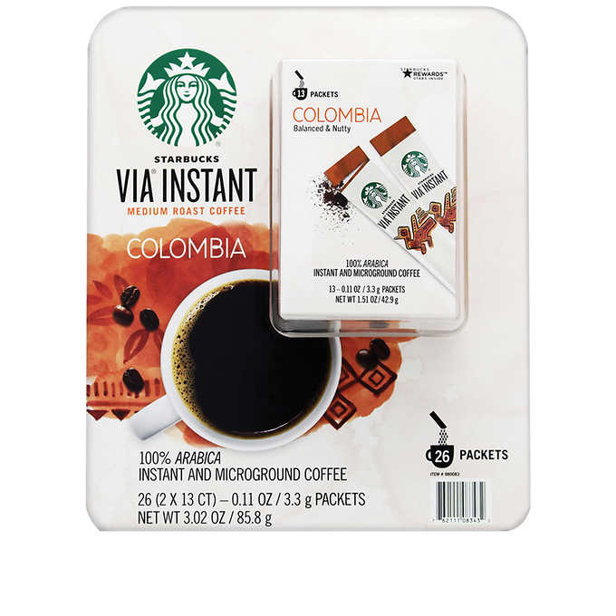 Starbucks via instant coffee colombia 26 count my online store