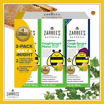 Zarbee S Naturals Children S Cough Syrup Mucus Day Night 12
